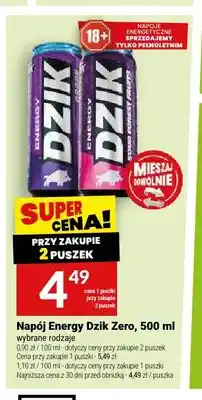 Twój Market Napój energetyczny Dzik Energy Zero Sour Forest Fruits oferta