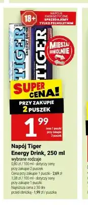 Twój Market Napój energetyczny Tiger Energy Drink oferta