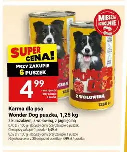 Twój Market Karma dla psa Wonder Dog puszka z wołowiną oferta