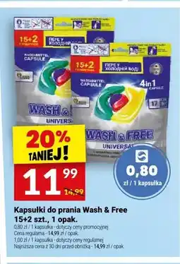 Twój Market Kapsułki do prania Wash & Free Universal 4in1 oferta