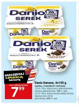 Twój Market Serek Danio z kawałkami czekolady Danone 4-pak oferta