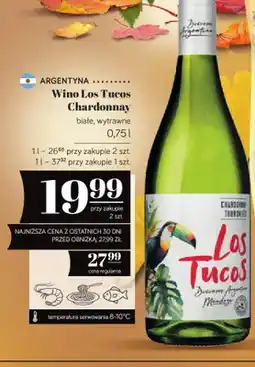 Polomarket Wino białe Los Tucos Chardonnay wytrawne oferta