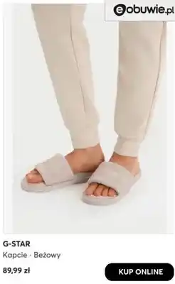 eobuwie Kapcie beżowe G-Star oferta