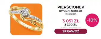 Pierścionek brylant złoto 585 BI-000925 Briju
