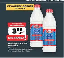 Netto Mleko Polskie Mlekovita 3,2% oferta