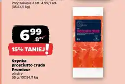 Netto Szynka prosciutto crudo plastry Premier oferta