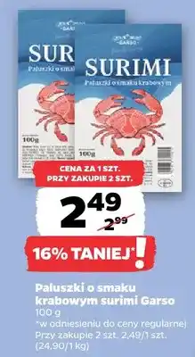 Netto Paluszki o smaku krabowym surimi Garso oferta