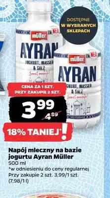 Netto Napój mleczny na bazie jogurtu Ayran Müller oferta