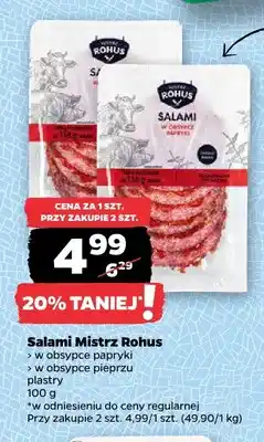Netto Salami w obsypce papryki Mistrz Rohus oferta