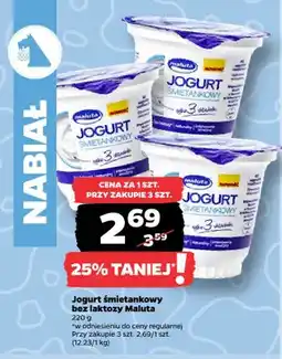 Netto Jogurt śmietankowy bez laktozy Maluta oferta