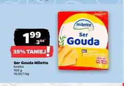 Netto Ser gouda w kostce Miletto oferta