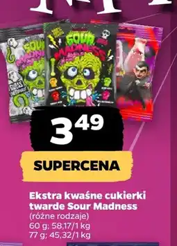 Netto Ekstra kwaśne cukierki twarde Sour Madness oferta