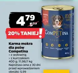 Netto Karma mokra dla psów z wołowiną Competina oferta