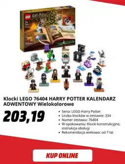 Media Markt Klocki LEGO 76404 Harry Potter kalendarz adwentowy wielokolorowe oferta