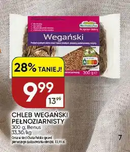 Chata Polska Chleb wegański pełnoziarnisty Benus oferta