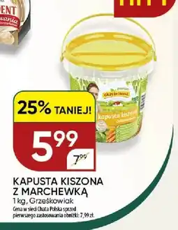 Chata Polska Kapusta kiszona z marchewką Grześkowiak oferta