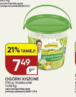 Chata Polska Ogórki kiszone Grześkowiak oferta