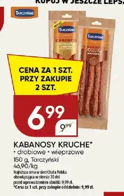 Chata Polska Kabanosy kruche drobiowe Tarczyński oferta