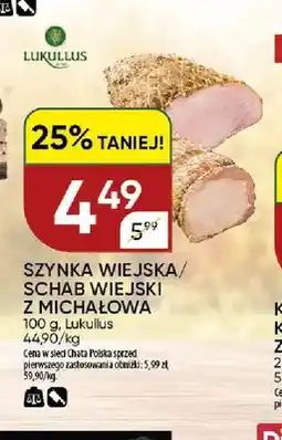 Chata Polska Szynka wiejska z Michałowa Lukullus oferta