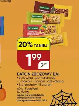 Chata Polska Baton zbożowy BA! żurawina i pomarańcza oferta