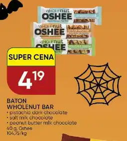 Chata Polska Baton Wholenut Bar pistachio dark chocolate Oshee oferta