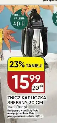 Chata Polska Znicz kapliczka srebrny 30 cm Płomyk oferta