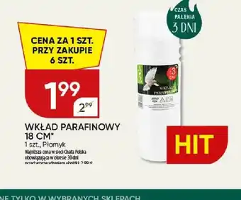 Wkład parafinowy Płomyk 18 cm
