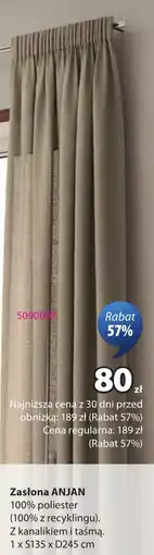 JYSK Zasłona anjan oferta