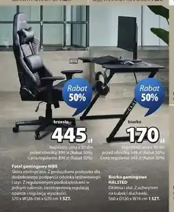 JYSK Fotel gamingowy Nibe oferta