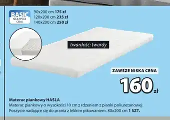 Materac piankowy Hasla 80x200 cm