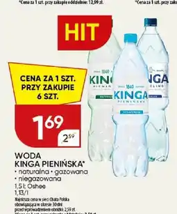 Chata Polska Woda niegazowana naturalna Kinga Pienińska oferta