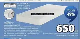 JYSK Materac sprężynowy Tya 80x200 cm Dreamzone oferta