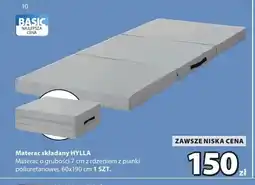 JYSK Materac składany Hylla 60x190 cm oferta