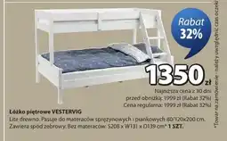 JYSK Łóżko piętrowe Vestervig oferta