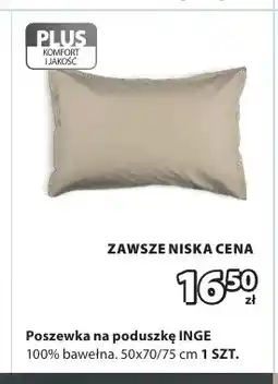 JYSK Poszewka na poduszkę Inge 50x70/75 cm oferta