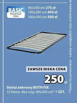 JYSK Stelaż żebrowy Botn Fix 80x200 cm oferta