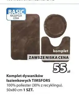 JYSK Komplet dywaników łazienkowych Timsfors 50x80 cm oferta