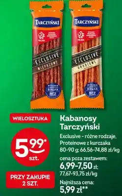 Żabka Kabanosy Tarczyński Exclusive, Proteinowe z kurczaka oferta