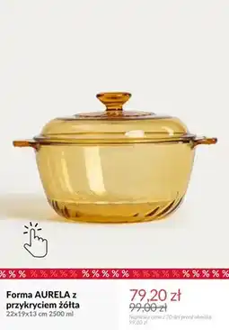 Homla Forma Aurela z przykryciem żółta 22x19x13 cm oferta
