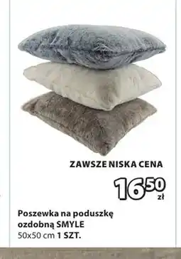 JYSK Poszewka na poduszkę ozdobną Smyle 50x50 cm oferta