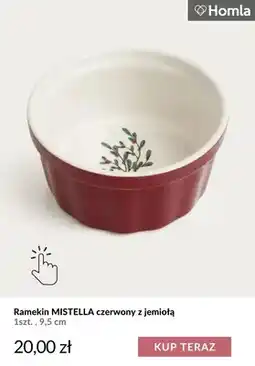 Homla Ramekin Mistella czerwony z jemiołą Homla oferta
