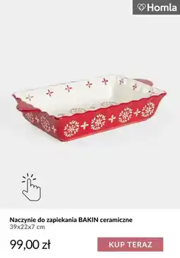 Homla Naczynie do zapiekania Bakin ceramiczne 39x22x7 cm Homla oferta