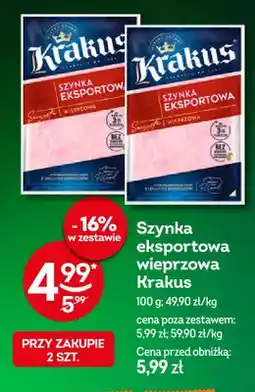 Żabka Szynka eksportowa wieprzowa Krakus oferta