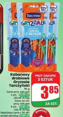 Dino Kabanosy drobiowe Gryzzale Tarczyński oferta