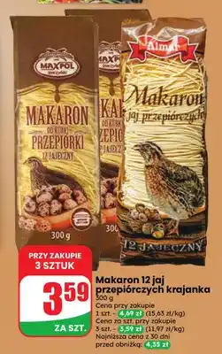 Dino Makaron 12 jaj przepiórczych krajanka oferta