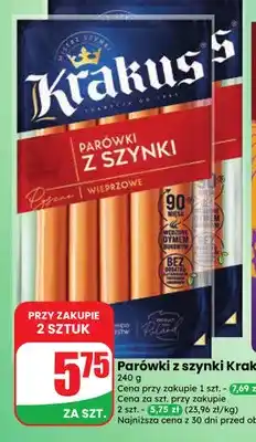 Dino Parówki z szynki Krakus oferta