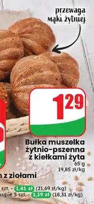 Dino Bułka muszelka żytnio-pszenna z kiełkami żyta oferta