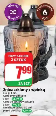 Dino Znicz szklany z wpinką oferta