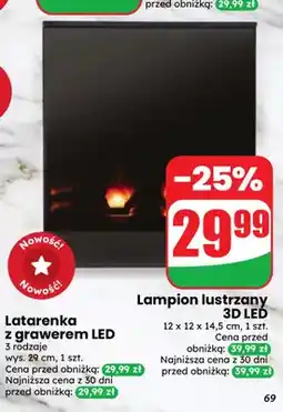 Dino Lampion lustrzany 3D LED oferta