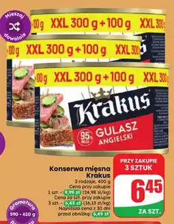 Dino Konserwa mięsna Krakus Gulasz angielski oferta